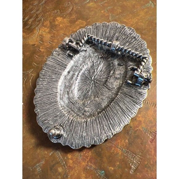 TURQUOISE CONCH WESTERN SILVER BELT ADJUSTABLE BUCKLE MEN WOMEN Father’s Day dad - Picture 7 of 10